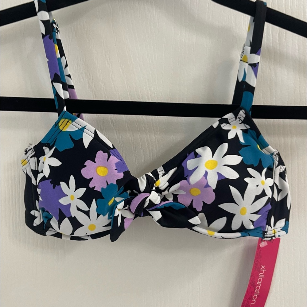 Exhilaration Floral Bikini Top XS